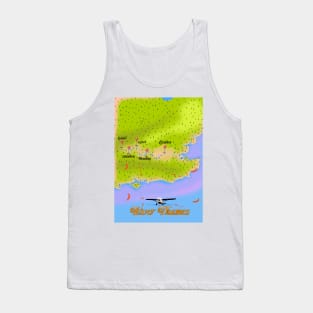 River Thames River map Tank Top